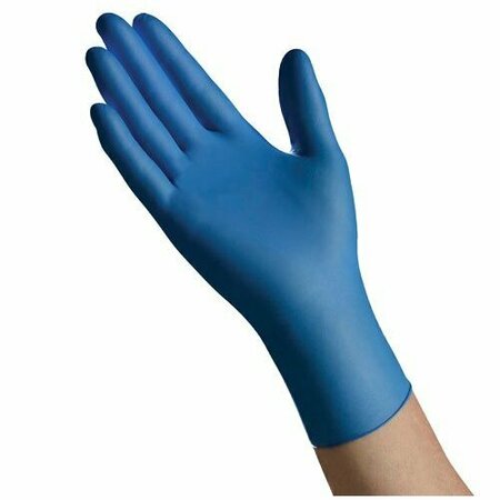 TRADEX INTL Ambitex, Nitrile Exam Gloves, Nitrile, Powder-Free, M, 100 PK, Blue NMD5201
